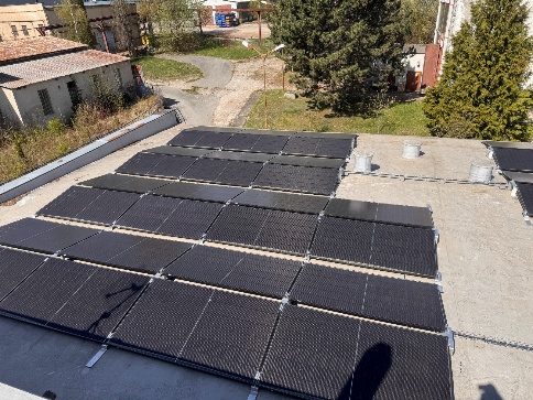 Strešná FVE 500 kW + batériové úložisko 500 kWh